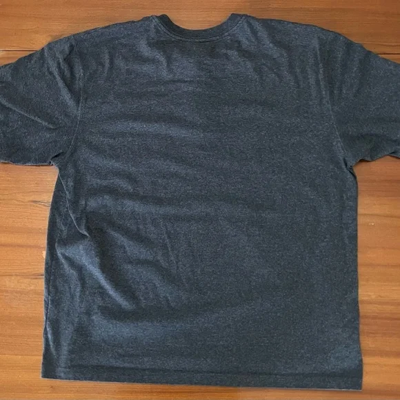 🛠 Carhartt K84 Henley Shirt XL Charcoal Gray Pocket Tee Loose Fit Workwear - Picture 8 of 8